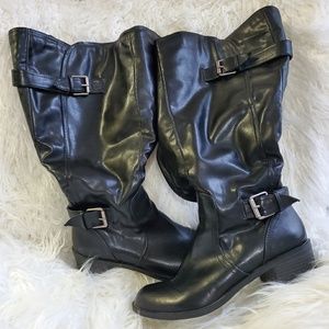 Used Women's Fashion Wide Calf Boots